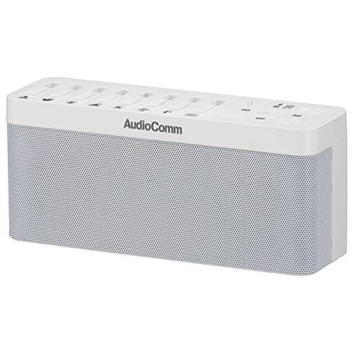オーム電機 AudioComm ネイチャーサウンド付Bluetoothスピーカー 睡眠導入マシン 睡眠誘導マシン BGM 自然音 環境音 リラッ