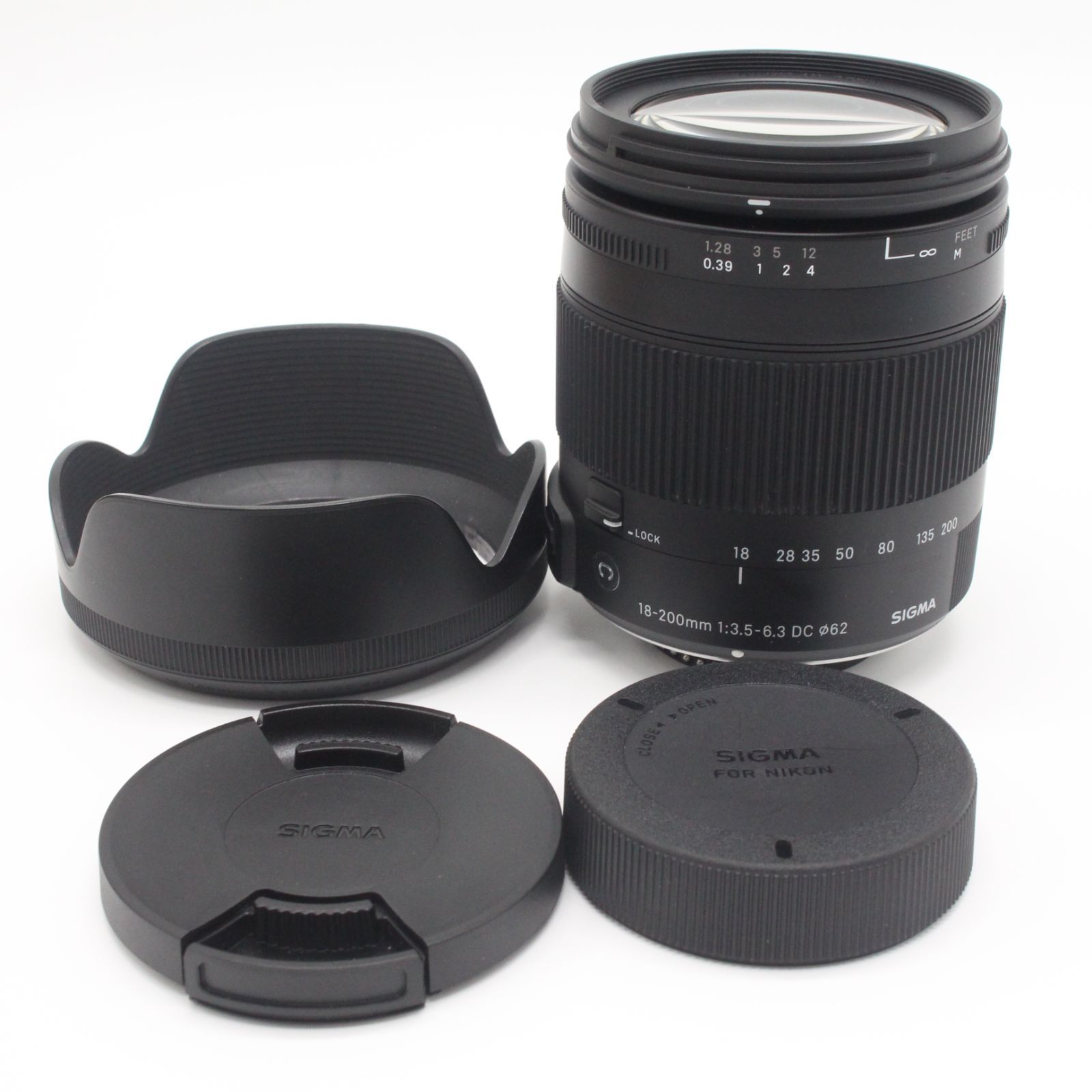 嬉しいフード付き！■極上品■ SIGMA 18-200mm F3.5-6.3 DC MACRO OS HSM Contemporary ニコン
