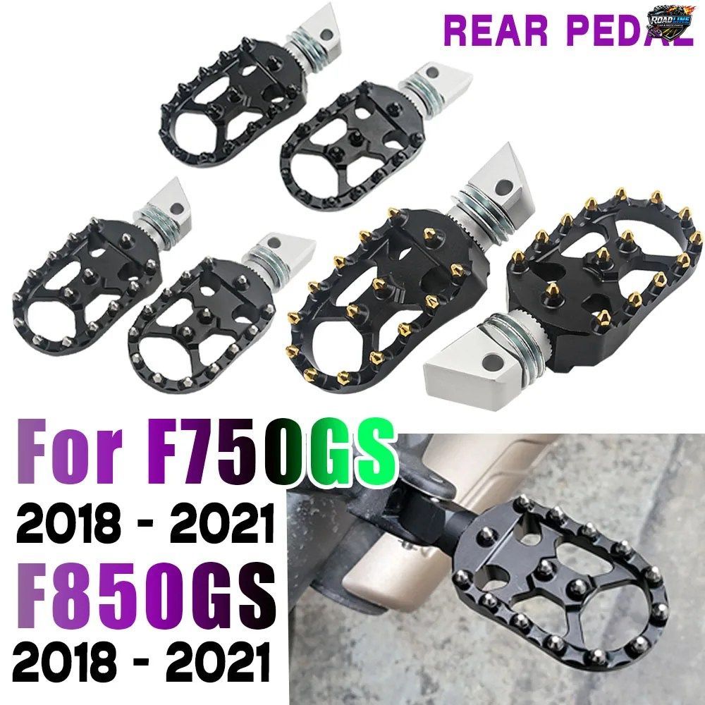 BMW F850GS GSA 850 F850GS ADV F750GS 2023用モーターサイクルCNCアルミニウム360°回転フットレストリアフットペグパッセンジャーフット