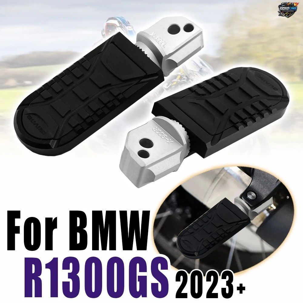 BMW R1300GS GSA1300 ADV 2023+ 用モーターサイクルフットレスト、フットペグ、パッセンジャーフロアボード、リアフットボード、フットレス