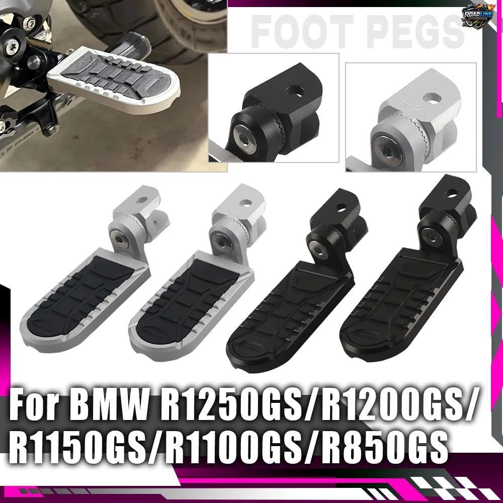 BMW R850GS R1100GS R1150GS R1200GS R1250GS ADV用モーターサイクルフロント回転式フットレスト、調整可能なフロアボード、滑り止めフット