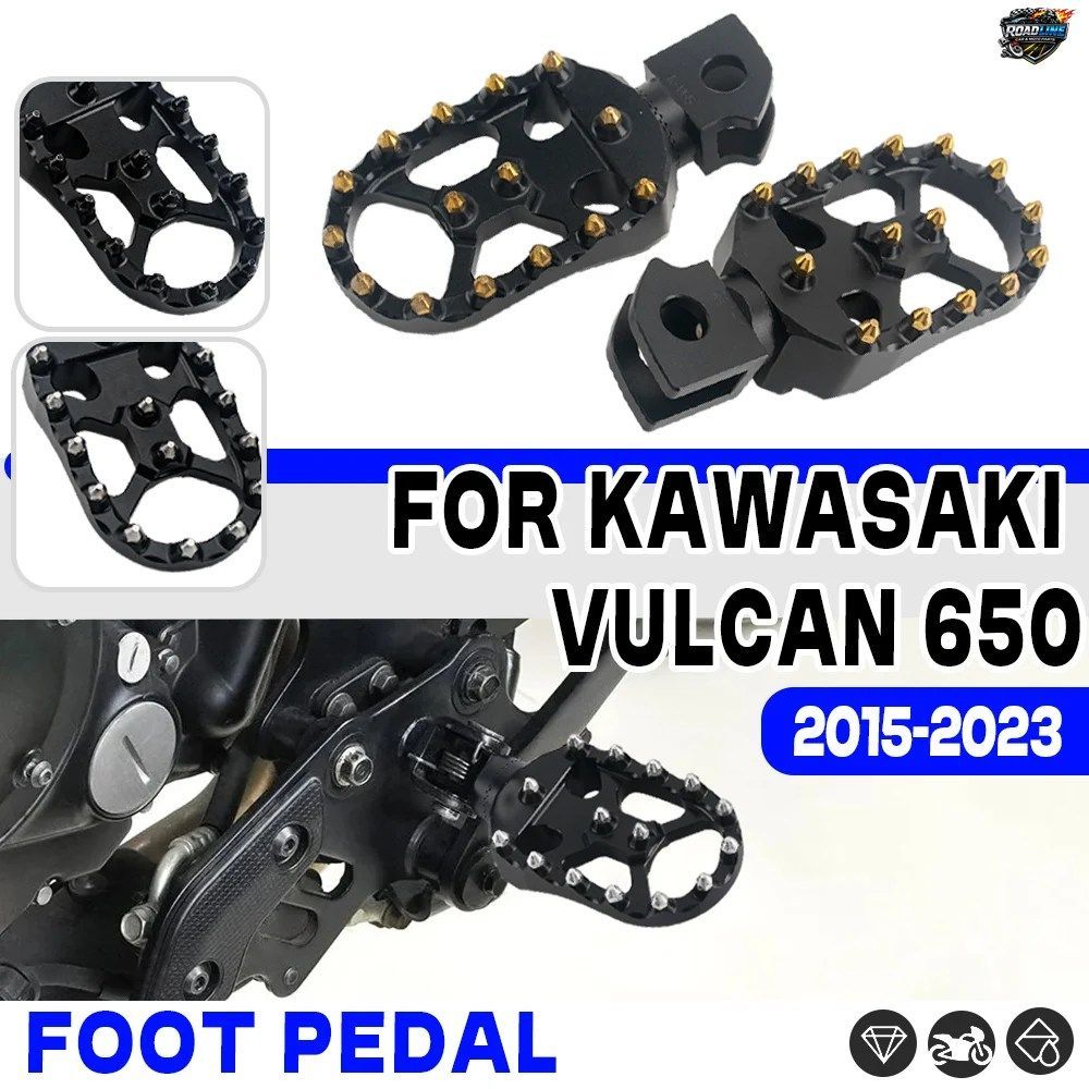 カワサキ バルカン650 VULCAN650 2015-2023 フロント ドライバー ライダー フットレスト モーターサイクル CNC アルミニウム フットペグ ブ 11,528円