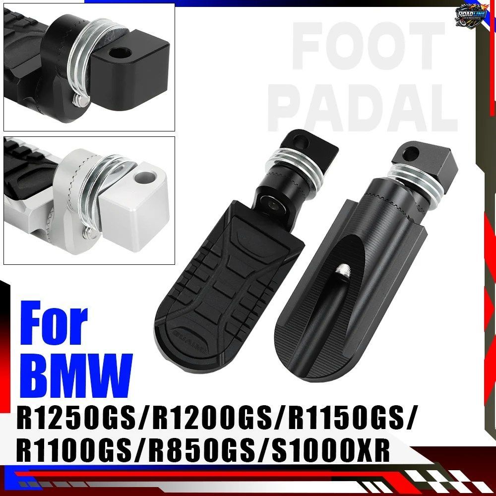 BMW R850 GS、R 1150 GS、R1100GS、R1200GS LC、R1250GS、S1000XR用フットレスト、リアフットペグ、ペダル、オートバイ用パッセンジャーフ
