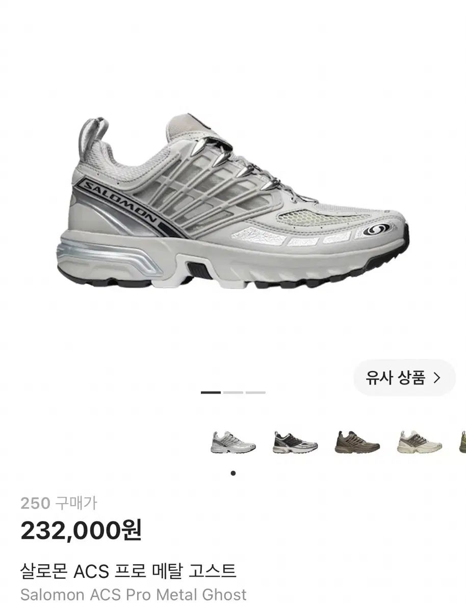 SALOMON ACS プロ メタルゴースト 250