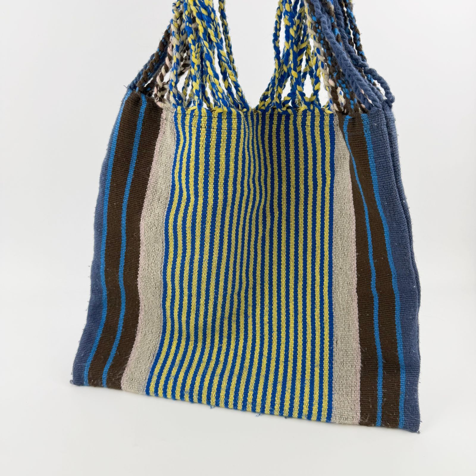 中古】MARNI マルニ ストライプ ニット ロープハンドル トートバッグ