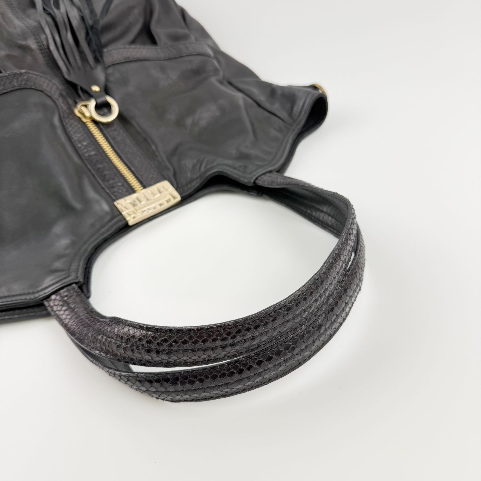 中古】Jimmy Choo ジミー チュウ フリンジ 2WAY ショルダーバッグ
