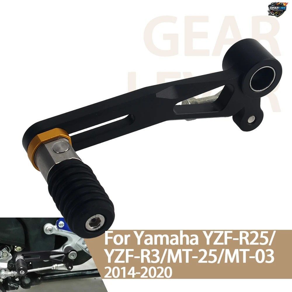 調整可能な折りたたみ式ギアシフターペダルギアシフトレバーモーターサイクルセレクターヤマハMT25 MT 25 YZF R25 YZF-R3 MT-25 MT-03 MT03
