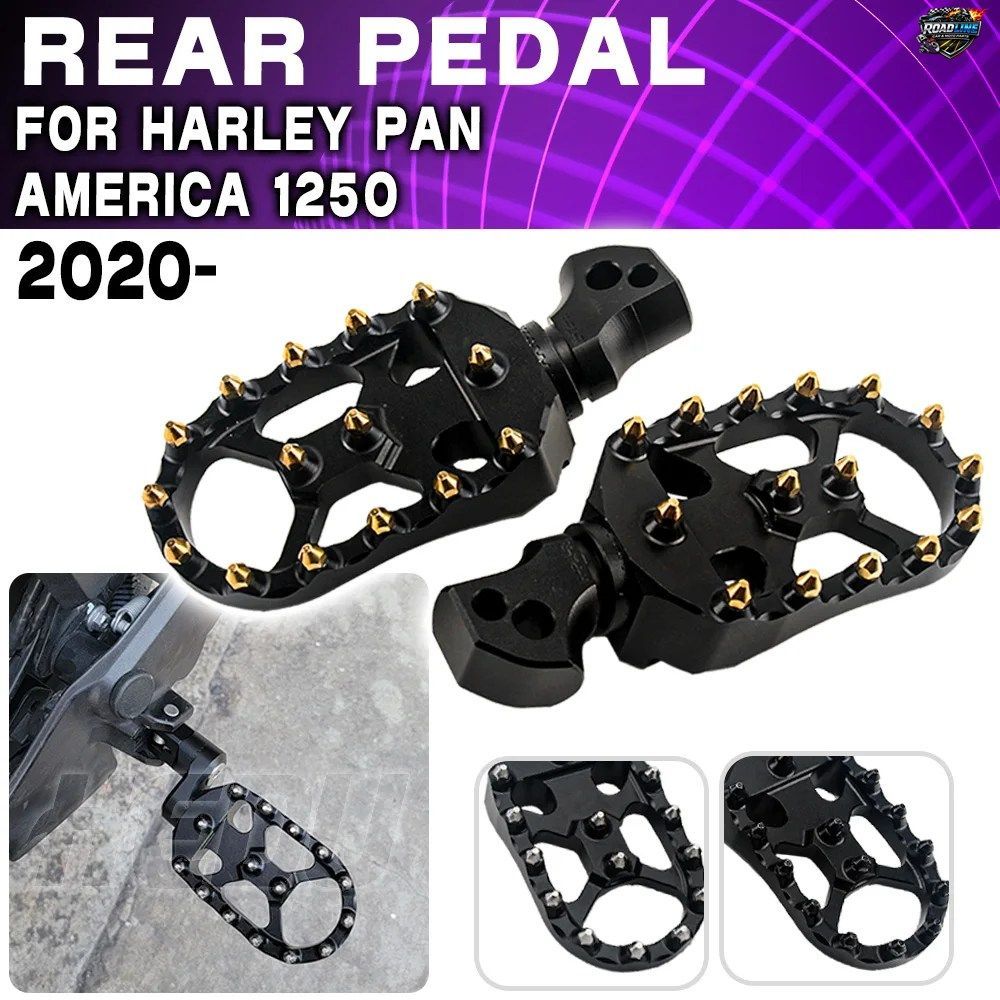ハーレー パンアメリカ 1250 PA1250S PA 1250 スペシャル用 パッセンジャーフットペグ ワイドフットペグ 360度回転式フットレスト ペダル