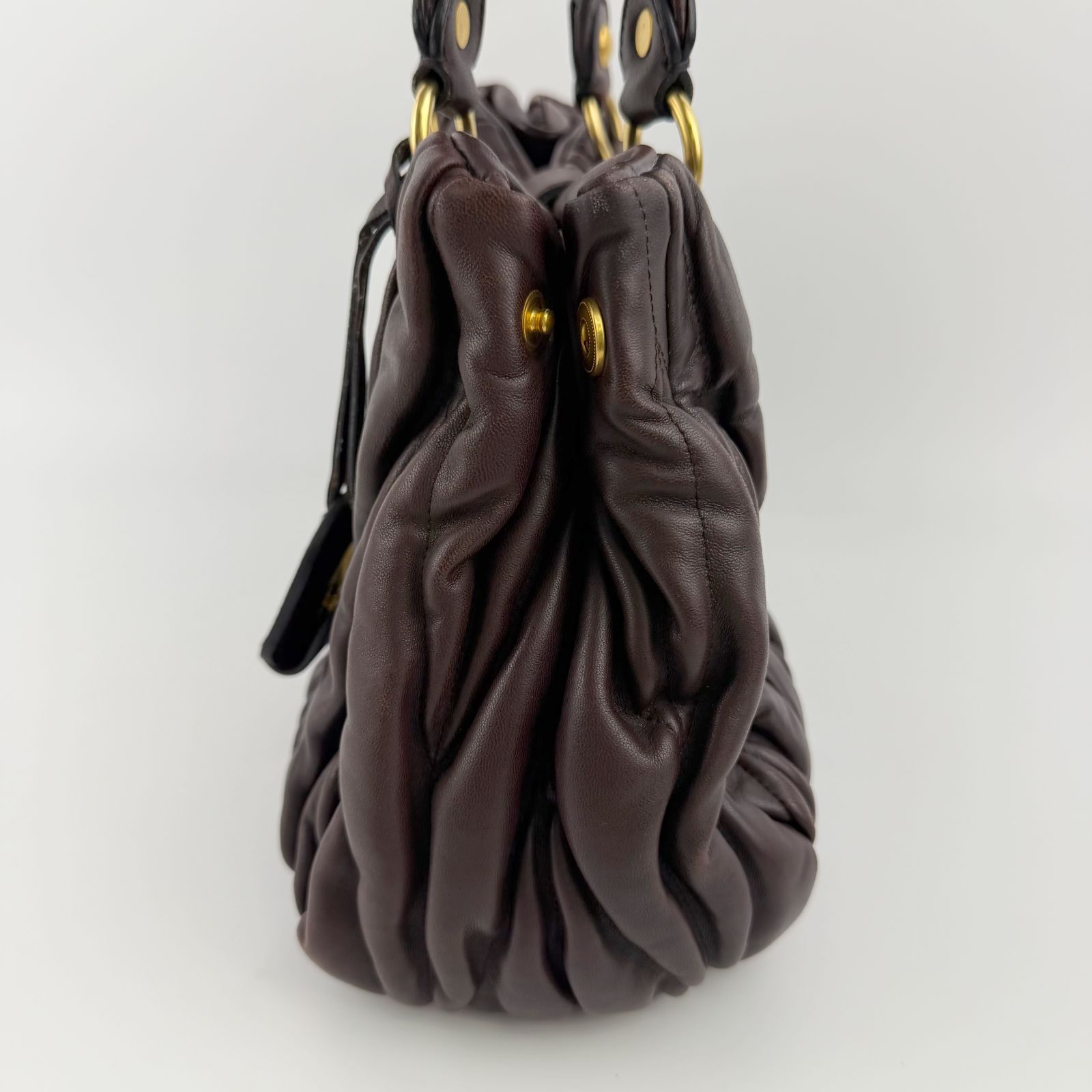 中古】MIU MIU ミュウミュウ マテラッセ ギャザー 2WAY ハンドバッグ