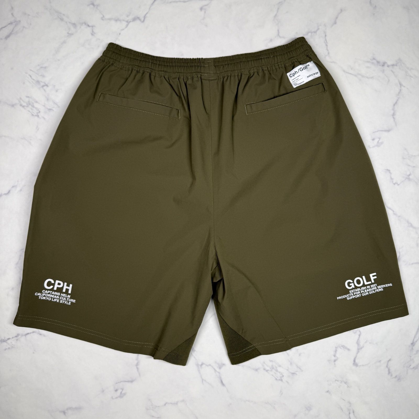 Captains Helm Golf ショートパンツ M カーキ　L LARGE CPH/GOLF Captains Helm ゴルフショートパンツ カーキ XL - メルカリ
