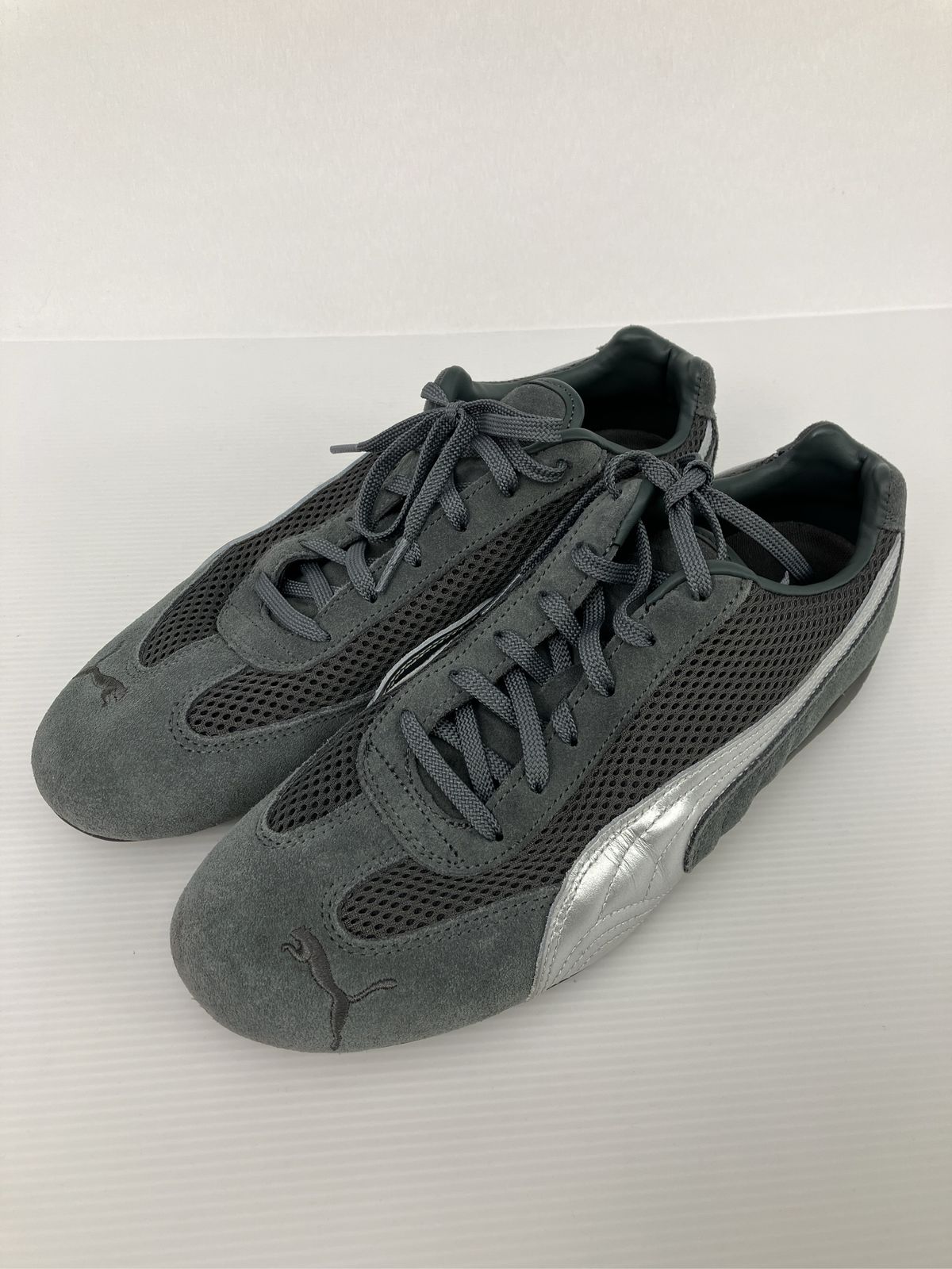 PUMA プーマ スニーカー 27.5 グレー ブランドロゴ 紐 ローカット メンズ