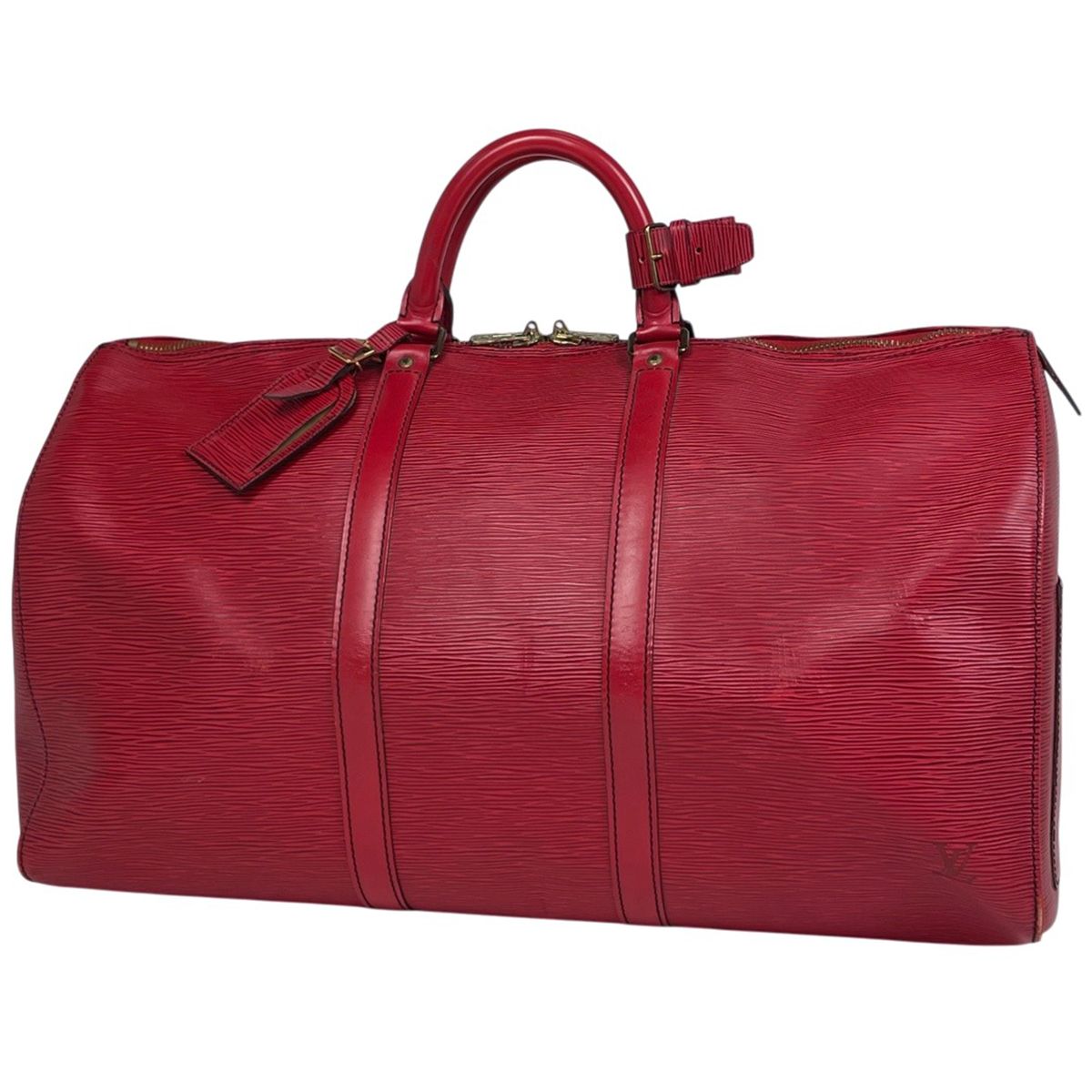 ルイ・ヴィトン Louis Vuitton キーポル50 ハンドバッグ ボストンバッグ エピ カスティリアンレッド M42967 レディース 【中古】