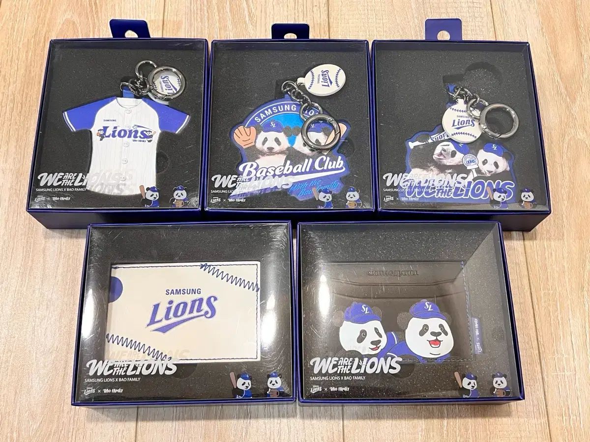 まとめ売り) SAMSUNG LIONS キャラクター グッズ キーホルダー/トレカホルダー セット