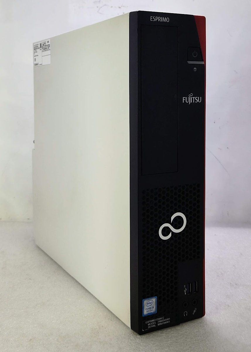★[Win11 Pro] 9世代i5 超速SSD 快適メモリ スリム型デスクトップPC 富士通 ESPRIMO D588/C (Core i5-9500 3.0GHz/8GB/NVMe 128GB＋640GB)