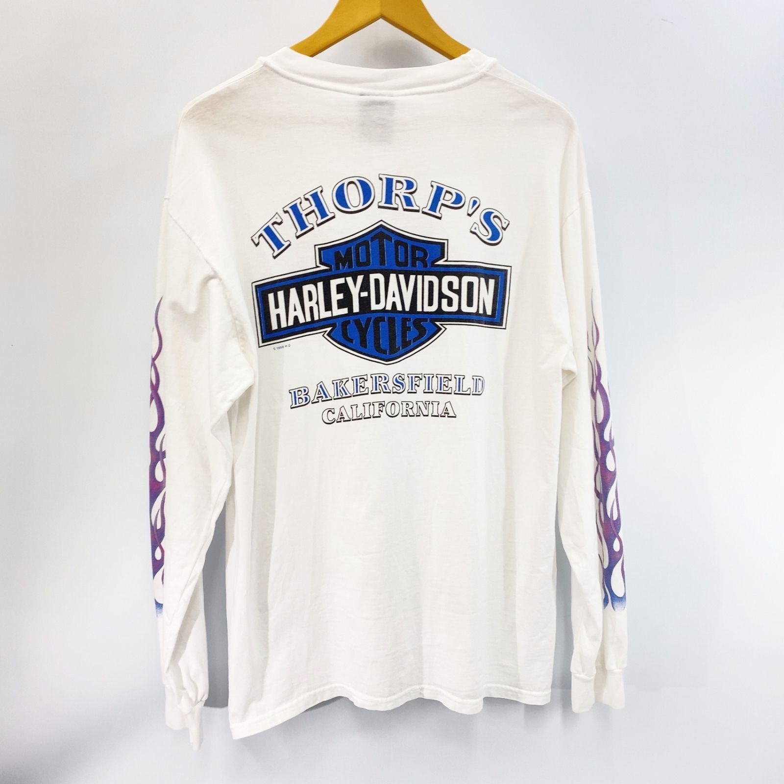 90s USA製 Harley-Davidson ハーレーダビッドソン ロングスリーブ T