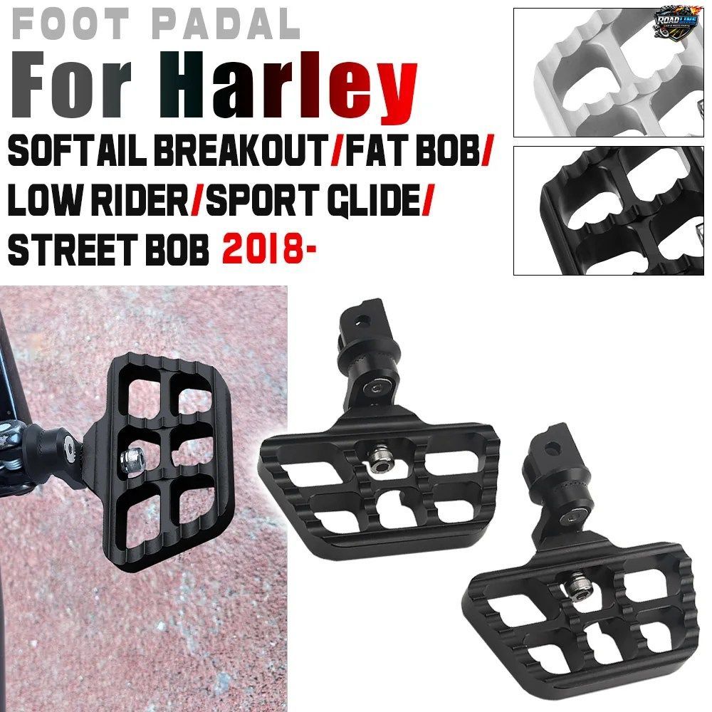 ハーレーダビッドソン ソフテイル スポーツグライド FLSB ブレイクアウト ファットストリートボブ ローライダー用 調節可能なフットボード