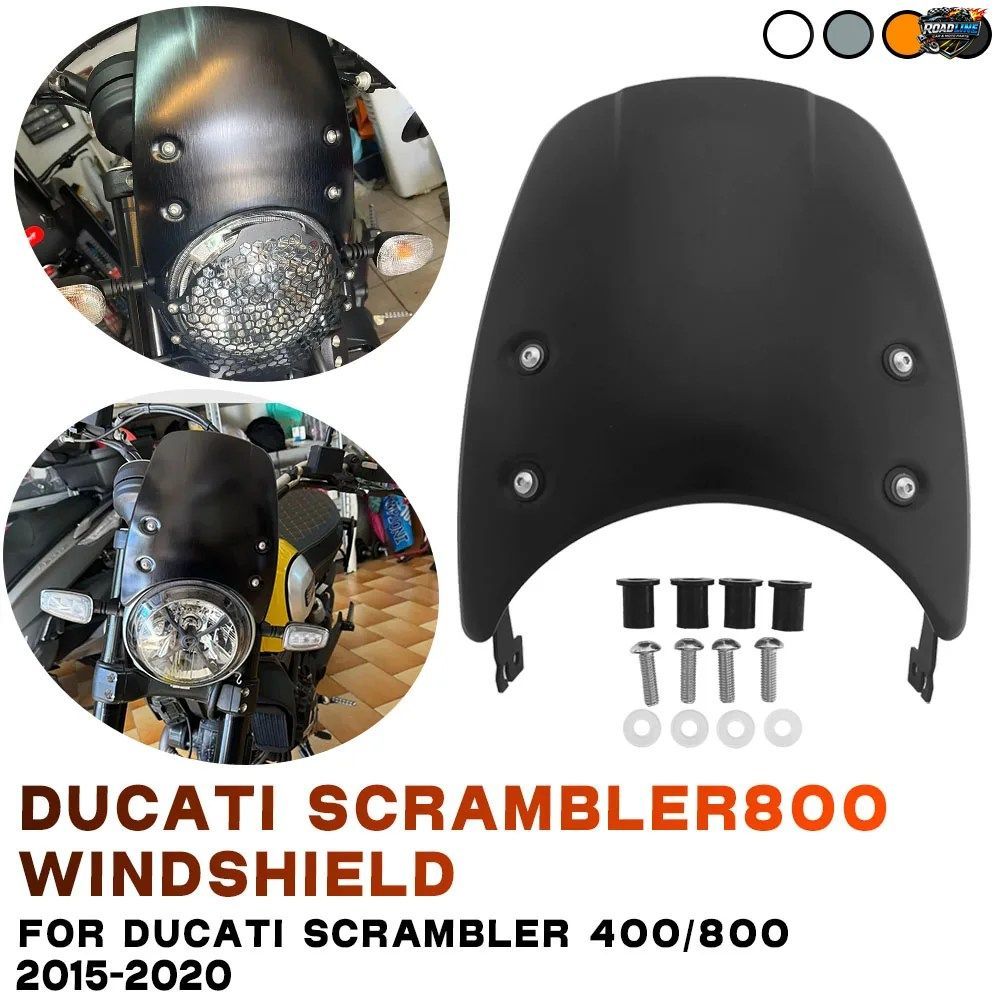 DUCATI SCRAMBLER 400 800 CLASSIC ICON 2015-2022 モーターサイクル用フロントウインドシールドヘッドライトフェアリングウインドスクリー