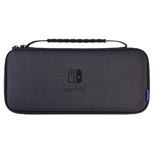 【任天堂ライセンス商品】スリムハードポーチ プラス for Nintendo Switch ブラック【Nintendo Switch 有機ELモ
