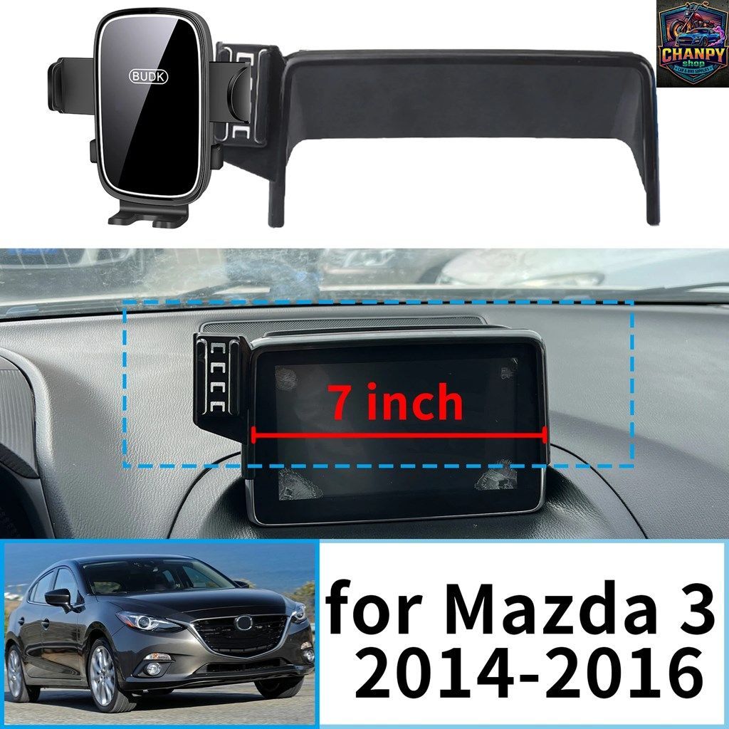 マツダ3 MAZDA3 BM BN 2014 2015 2016 安定したクリップオン式スマホホルダー?? マウントスクリーンベース振動なし? カーアクセサリー