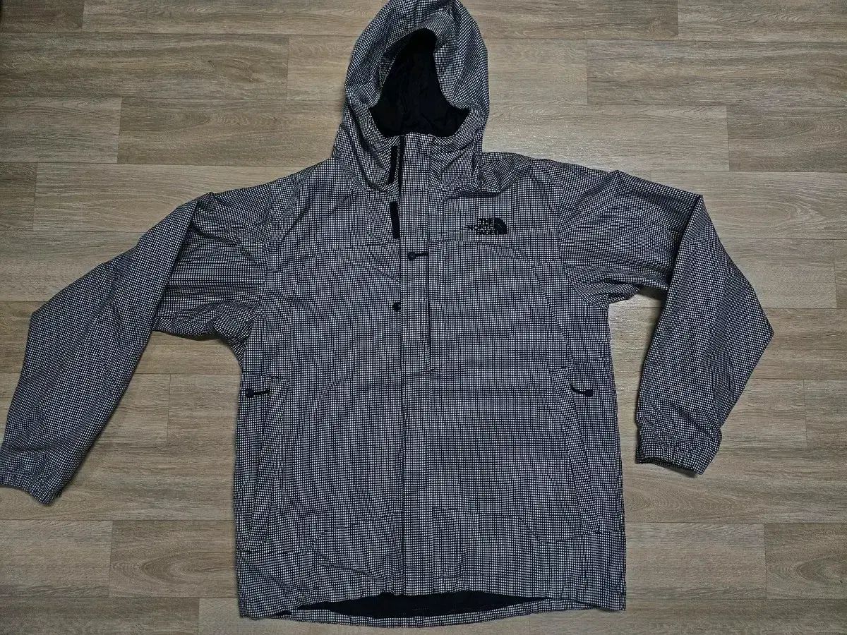 THE NORTH FACE チェック フード ウィンドブレーカー XL
