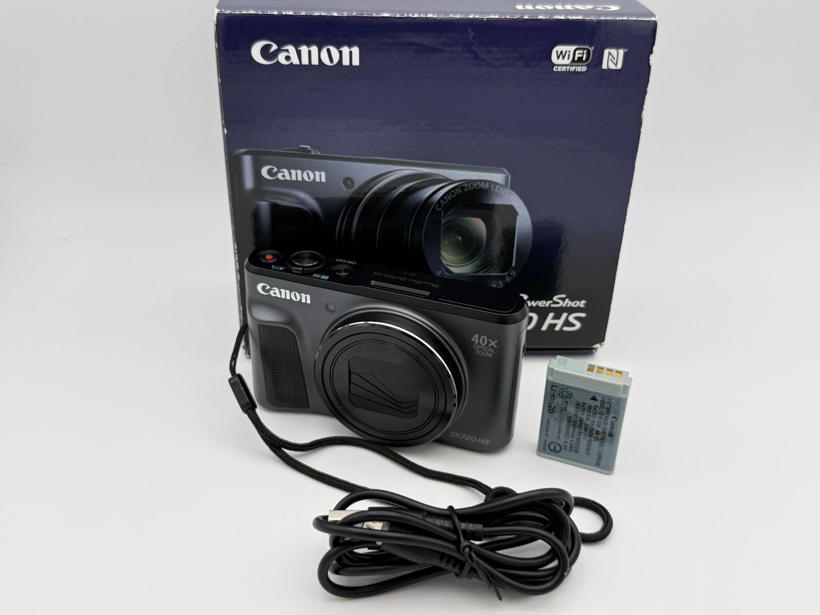 【美品】Canon キャノン PowerShot SX720 HS ブラック コンパクトデジタルカメラ