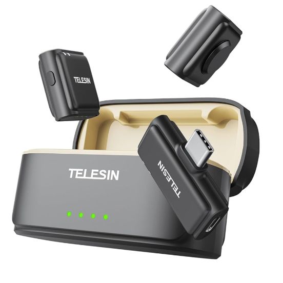 TELESIN ワイヤレスマイク Bluetooth 新品 TELESIN ピンマイク ワイヤレスマイク bluetooth 小型 オーディオ