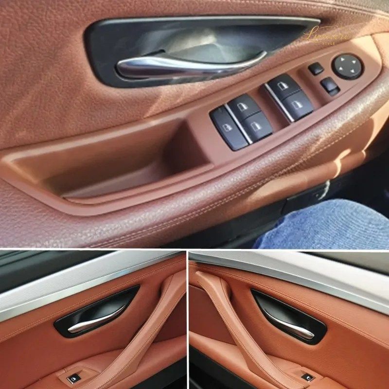 BMW 5シリーズ F10 F11 520D 530D 535I 550I 51417225857 51417225853 用 ABS製インナードアハンドルパネルプルトリムカバー