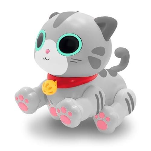 TKSK ロボキャッティフレンドリー ミィ リモコン ラジコン プログラム機能搭載 タッチセンサー搭載 音感センター搭載 ネコ型ロボット TK-
