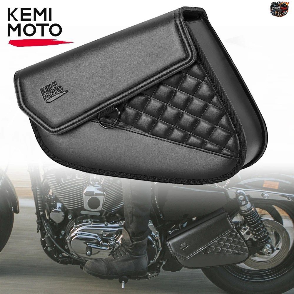 モーターサイクルサイドバッグ スイングアームバッグ スポーツスター アイアン 883 1200 ストリート 750 ホンダ レベル CMX500 防水レザー