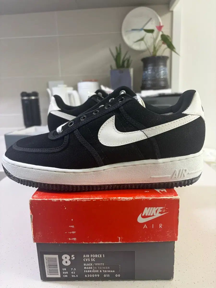 Air force1 low 검흰 白ベロ 初版
