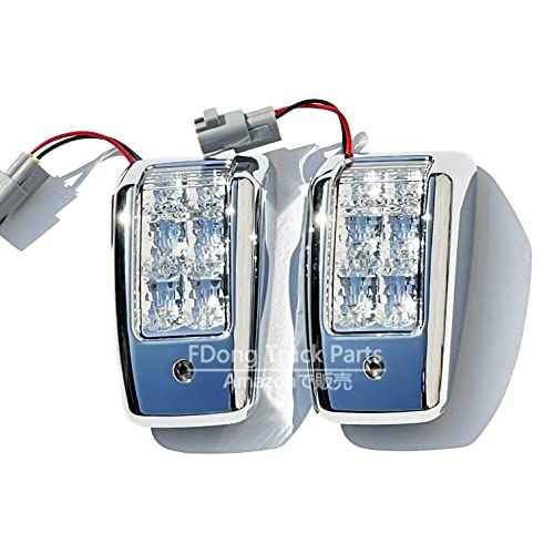 日野 レンジャープロ 4t レンジャー 大型プロフィア用 汎用性高い ドアサイドマーカー LED仕様 ドアサイドウインカーランプ テラヴィ メッキ ライト LED アンバー 左右セットts dc455bba