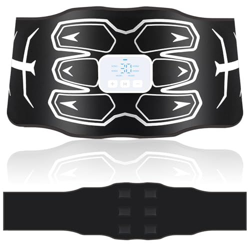 【2026アップグレード版】EMS 腹筋ベルト ジェルシート不要 6腹筋パッド 水を吹きかけるだけ 6種類モード30段階強度 液晶表示 USB充電式 腹筋トレーニング器具 ベルトサイズ調節可能 男女兼用 日本語説明t 9,778円