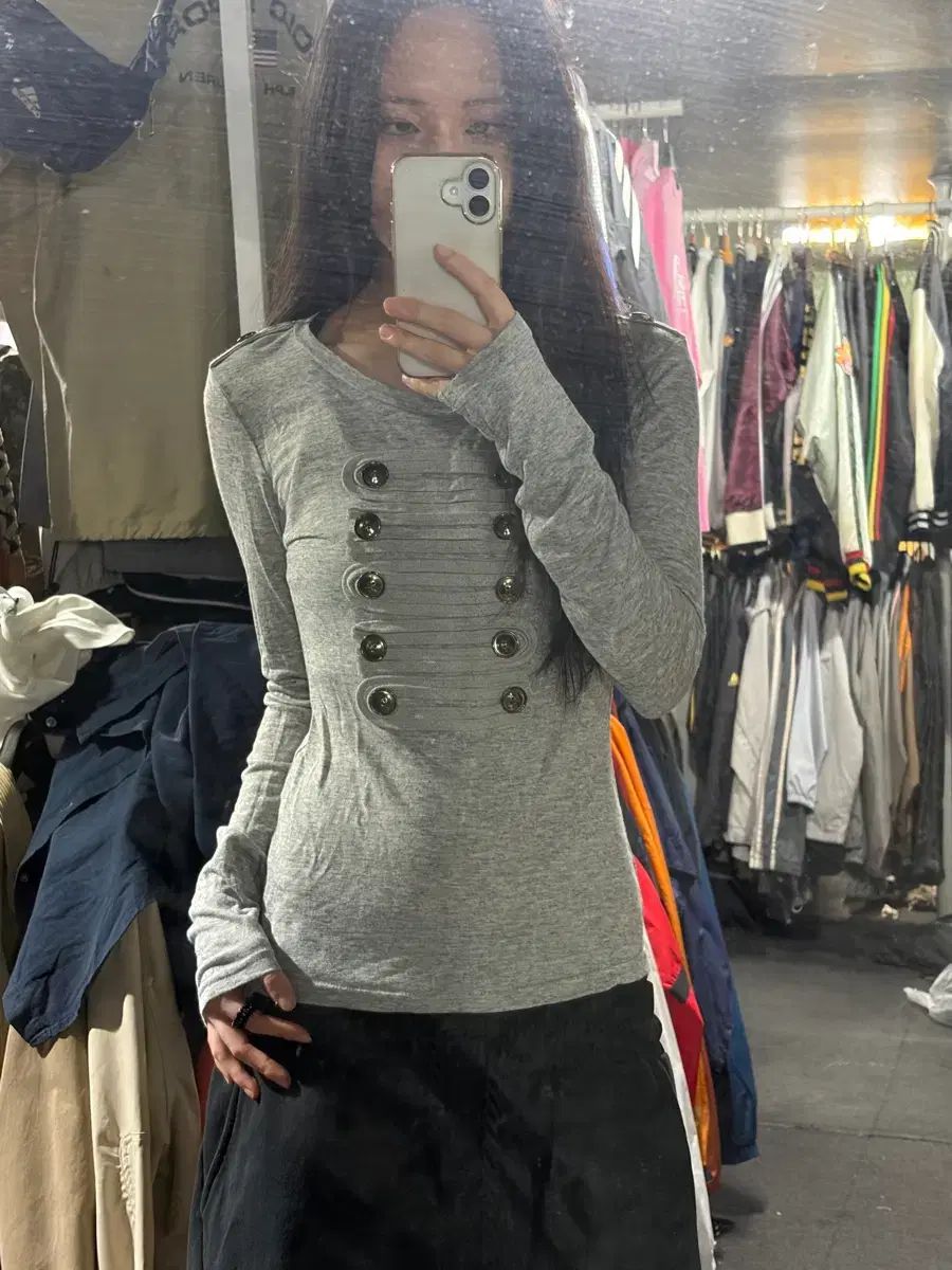 ヴィンテージ ナポレオン 長袖 Tシャツ リブ Tシャツ free