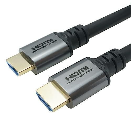 ホーリック HDMIケーブル 10m 8K/60p 4K/120p 48Gbps HDMI 2.1 HDR グレー HDM100-651SV