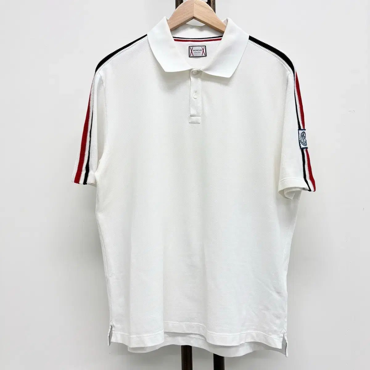 XL モンクレール ガンマブルー pk カラーTシャツ
