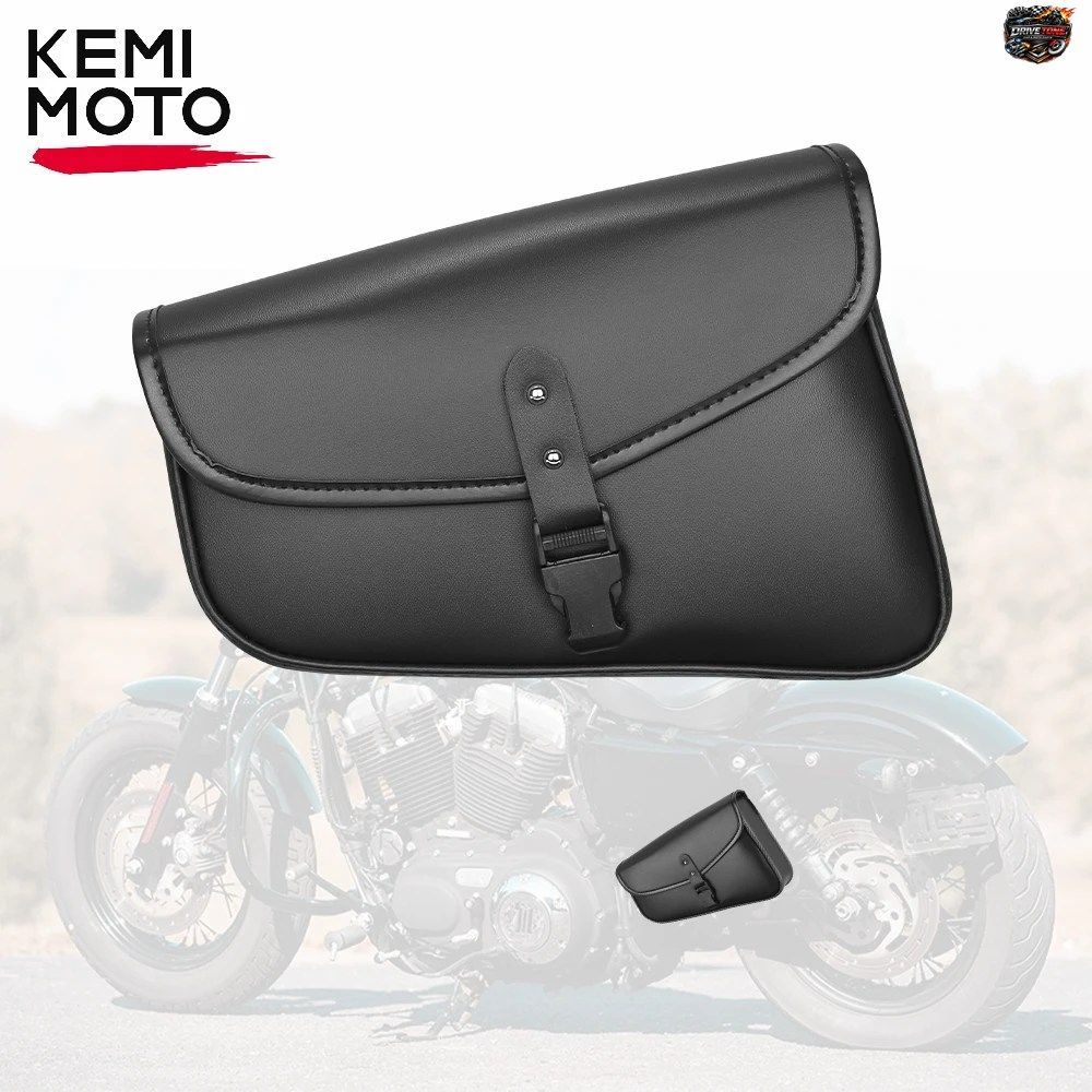 スポーツスター アイアン 883 1200XL およびホンダ レベル 250 300 500 用モーターサイクル サドルバッグ スイングアームバッグ PU 防水モ