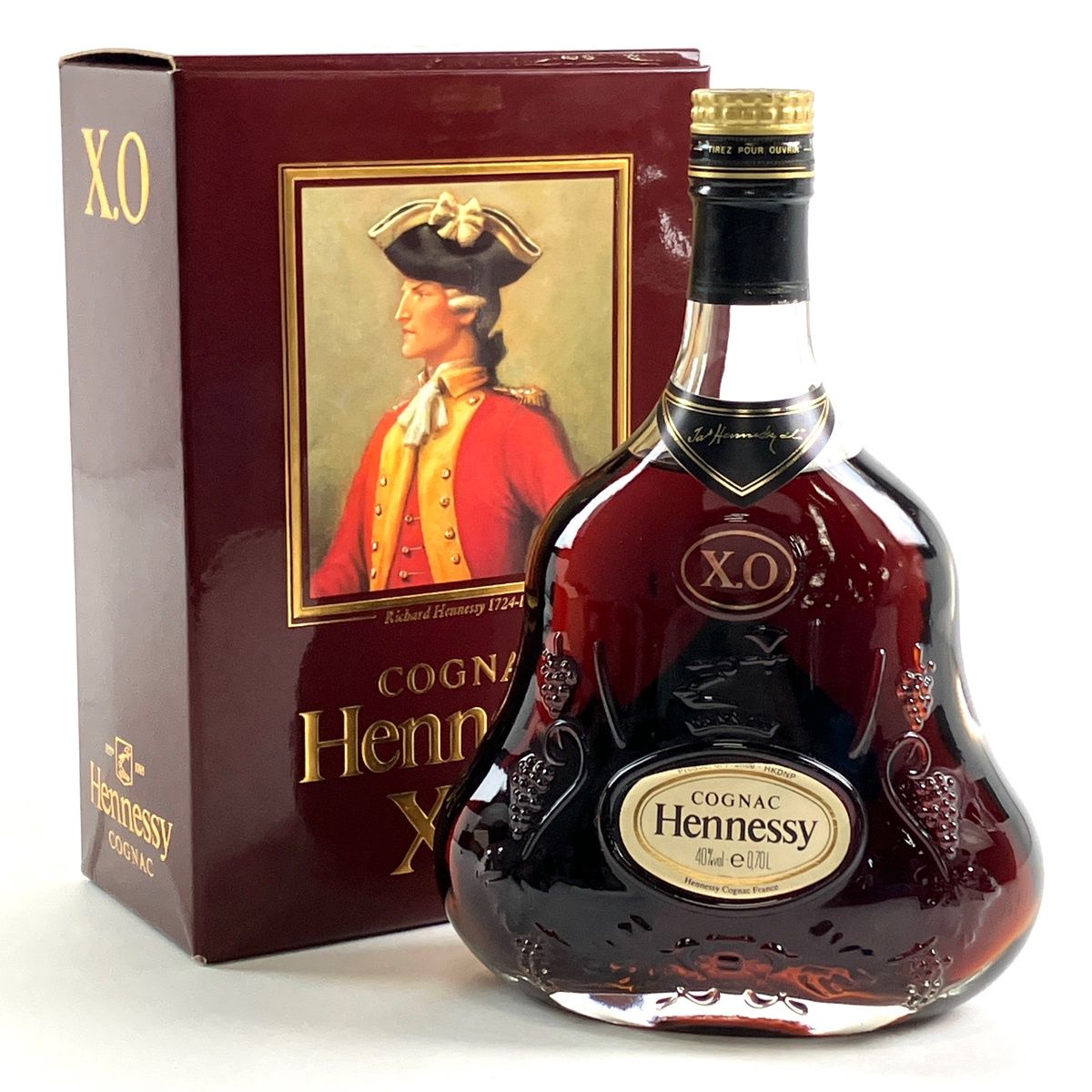 ヘネシー Hennessy XO 金キャップ クリアボトル 700ml ブランデー コニャック 【古酒】
