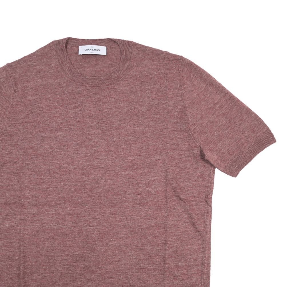 GRAN SASSO グランサッソ / ニットTシャツ サマーセーター クルー
