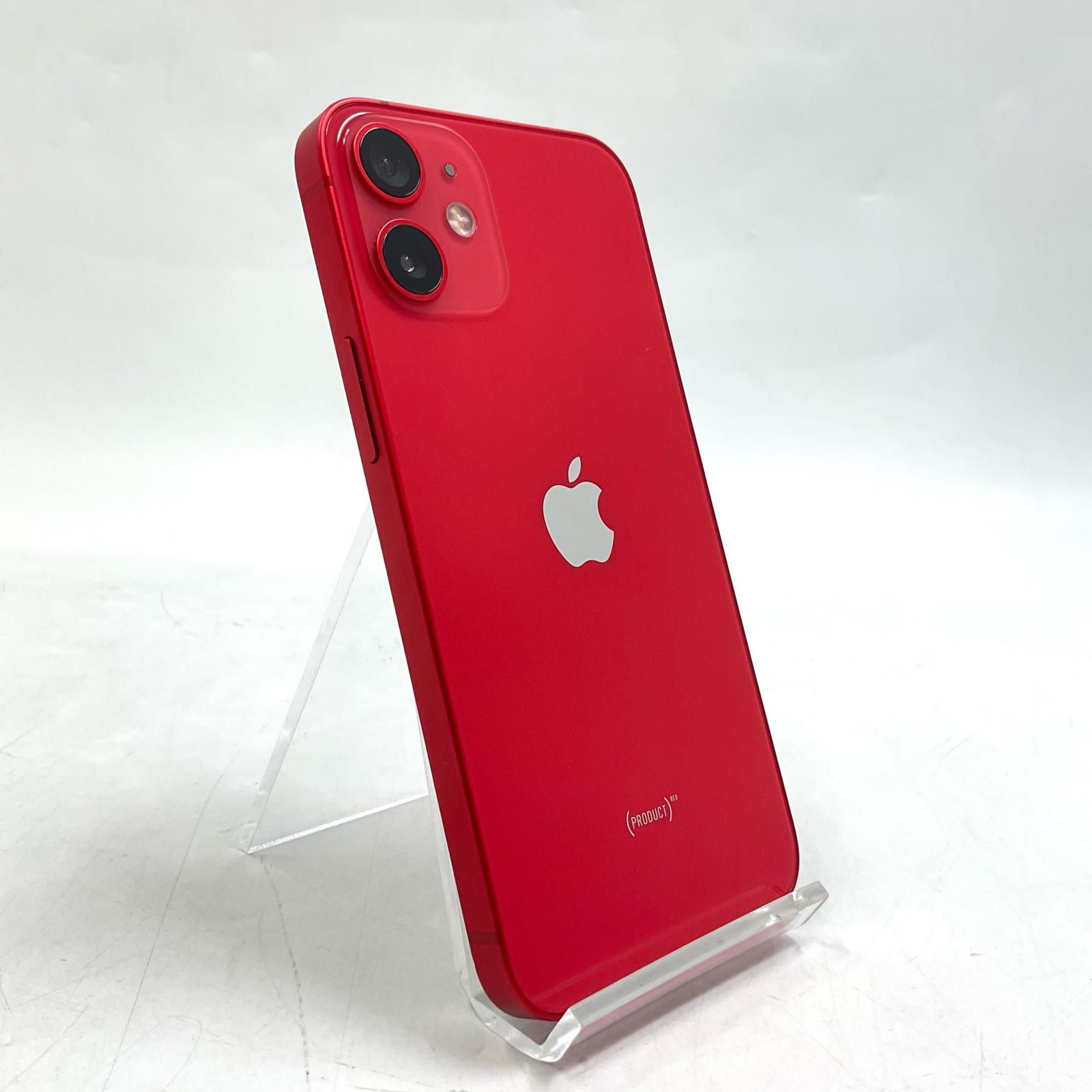 【全額返金保証】【最速発送】 iPhone 12 mini 64GB (PRODUCT)RED SIMフリー 白ロム 美品 動作確認済 82%