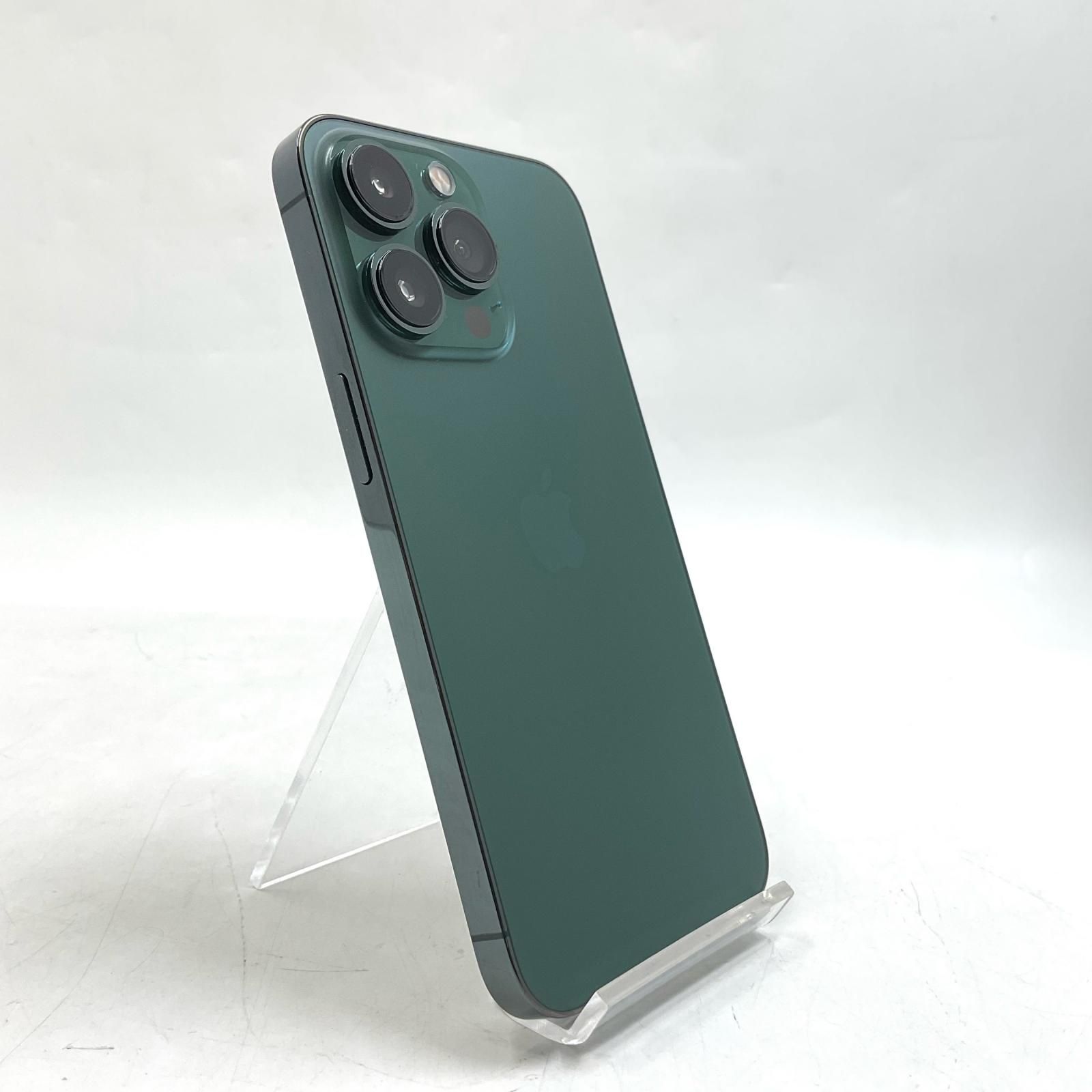 【全額返金保証】【最速発送】 iPhone 13 Pro 256GB アルパイングリーン docomo SIMフリー 白ロム 動作確認済 80%