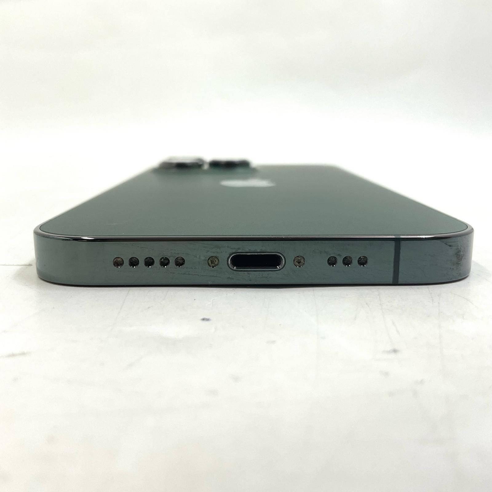 【全額返金保証】【最速発送】 iPhone 13 Pro 256GB アルパイングリーン docomo SIMフリー 白ロム 動作確認済 80%