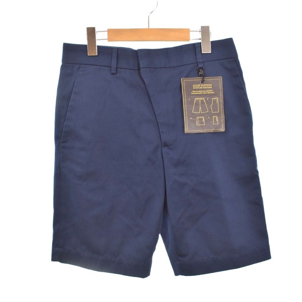 ルイヴィトン LOUIS VUITTON STAPLES EDITION ステープルズ エディション ショートパンツ ハーフパンツ 36 紺 ネイビー RM201Q NKO HIP40W
