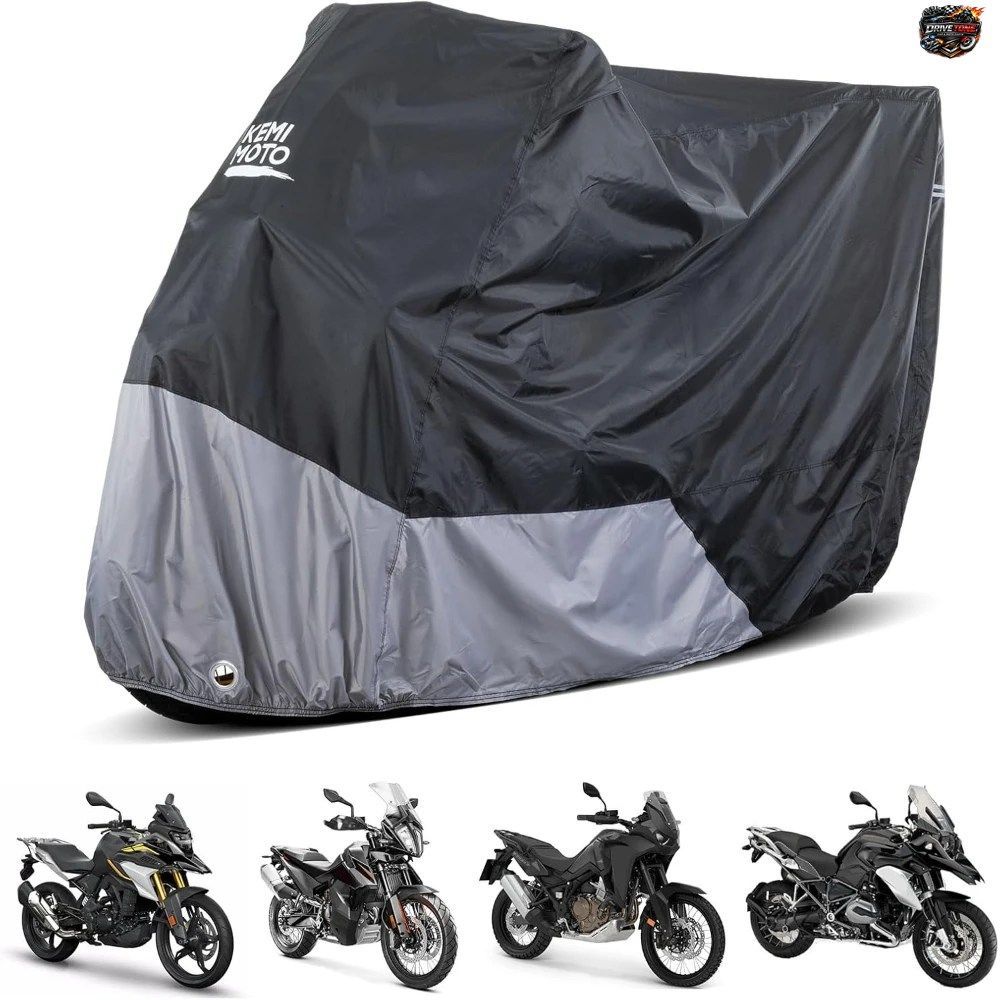 R1250GS、KLR650、アフリカツイン、NX500に対応したアドベンチャーバイク用防水・日焼け防止アウトドアカバー