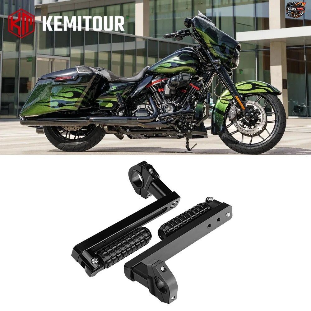 ストリートグライド、スポーツスター、ソフテイル、ロードキング、ファットボーイ114用モーターサイクルハイウェイフットペグ、ユニバーサ