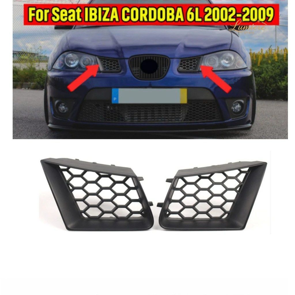 SEAT IBIZA CORDOBA 2002 2003 2004-2009 車用フロントバンパー下部グリルエアインテークメッシュフレーム