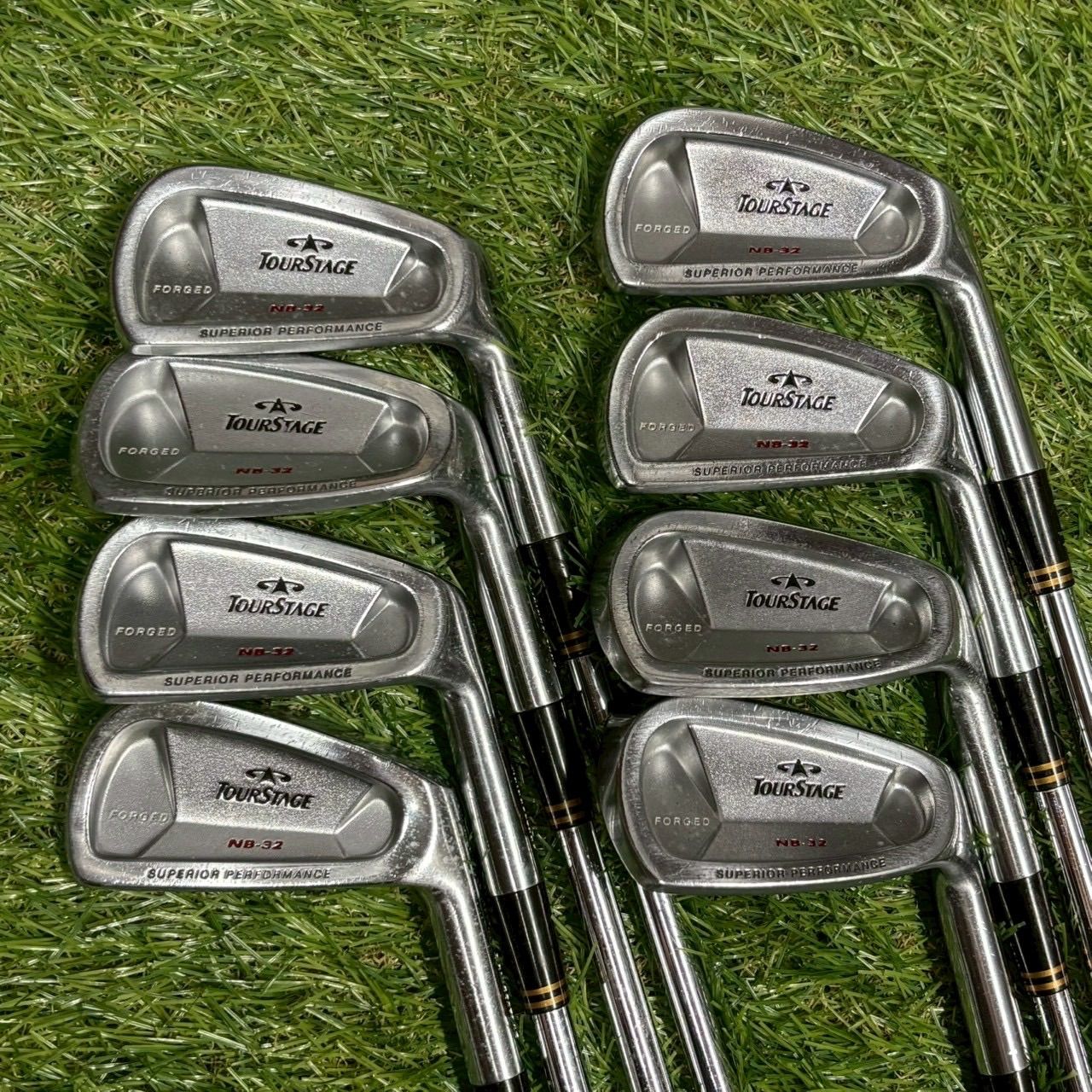 BRIDGESTONE TOURSTAGE NB-32 FORGED アイアンセット 8本セット PW 3番 4番 5番 6番 7番 8番 9番 Dynamic Gold S200 フレックスS ブリヂストン ツアーステージ 軟鉄鍛造 フォージド ゴルフクラブ
