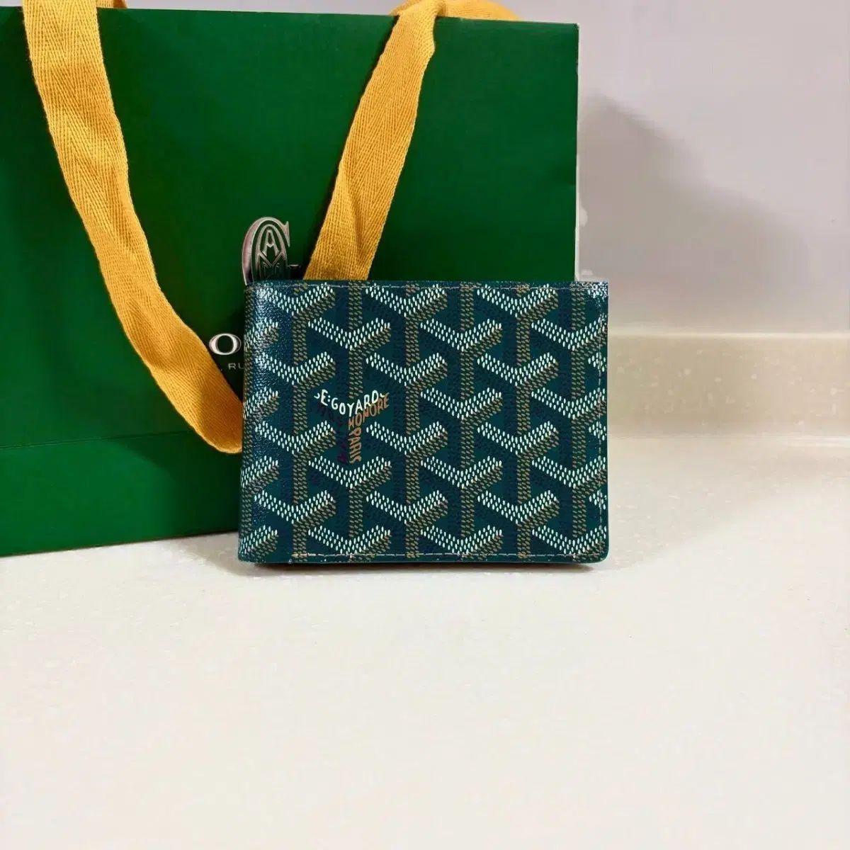 正規品 Maison Goyard ゴヤール BIG TOU 르 반지갑 グリーン