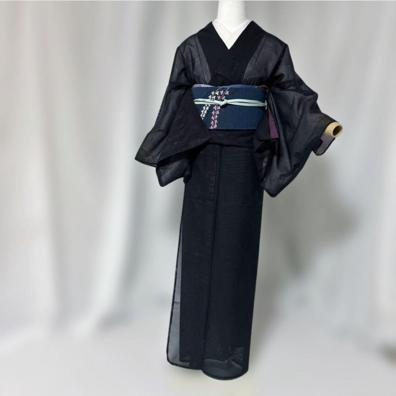 紗 江戸小紋 万筋 フルセット 二重紗 風通紗 夏帯 オールシーズン小物