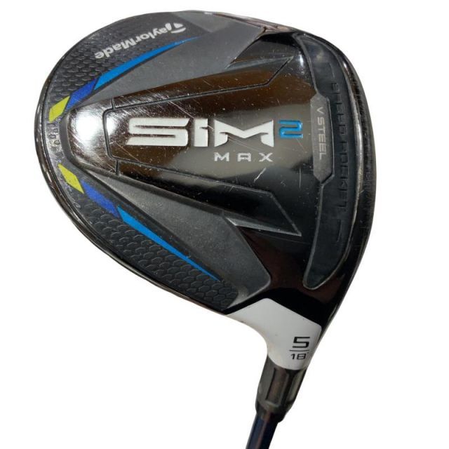 【中古】 テーラーメイド SIM2 MAX 5W フェアウェイウッド FW TENSEI BLUE TM50(SIM2 FW) (フレックスS) メンズ 男性用 右利き 右用 Cランク ゴルフクラブ