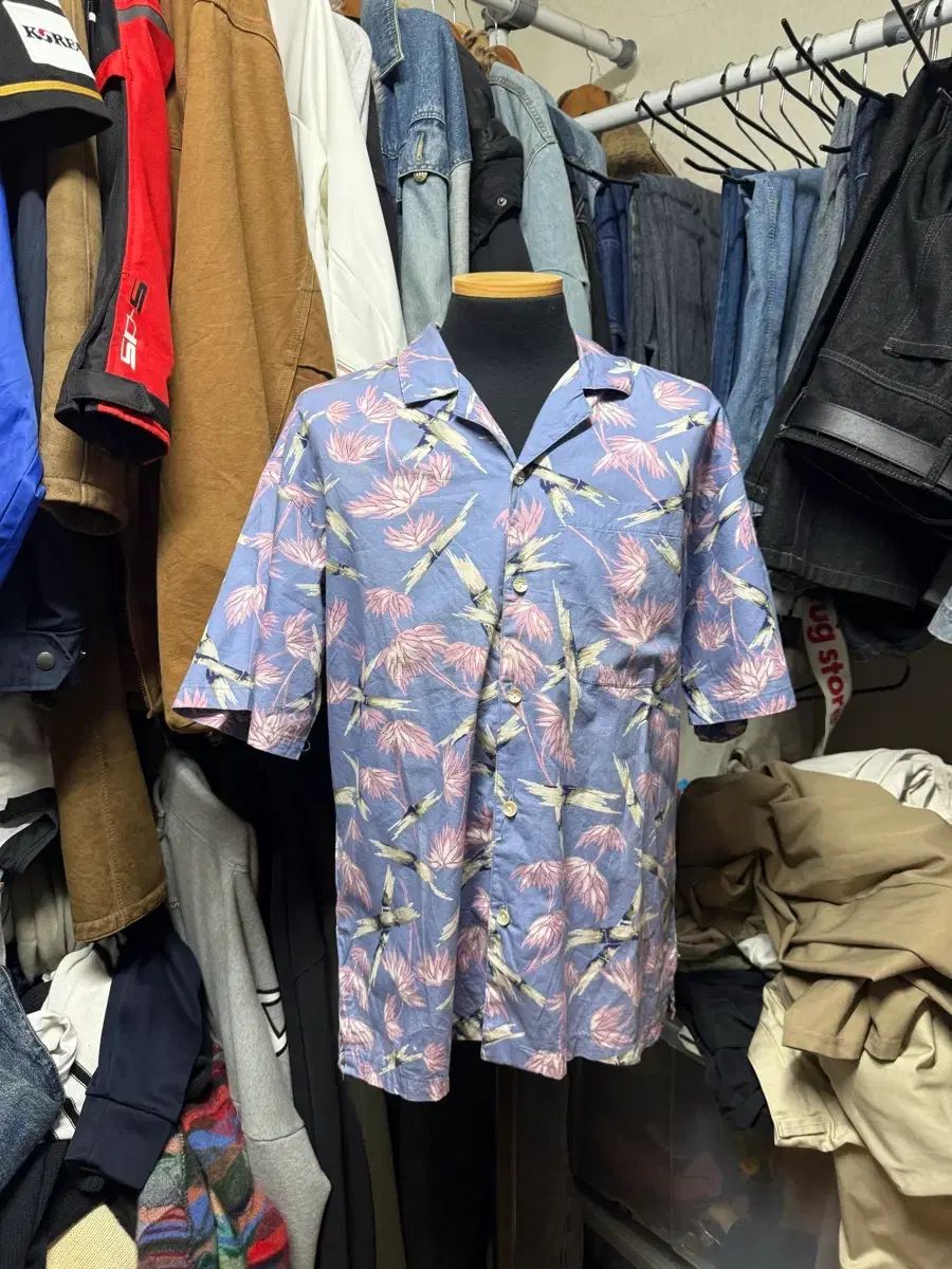 TORI RICHARD 半袖シャツ アロハシャツ M 90s USA製 古着 アロハ 